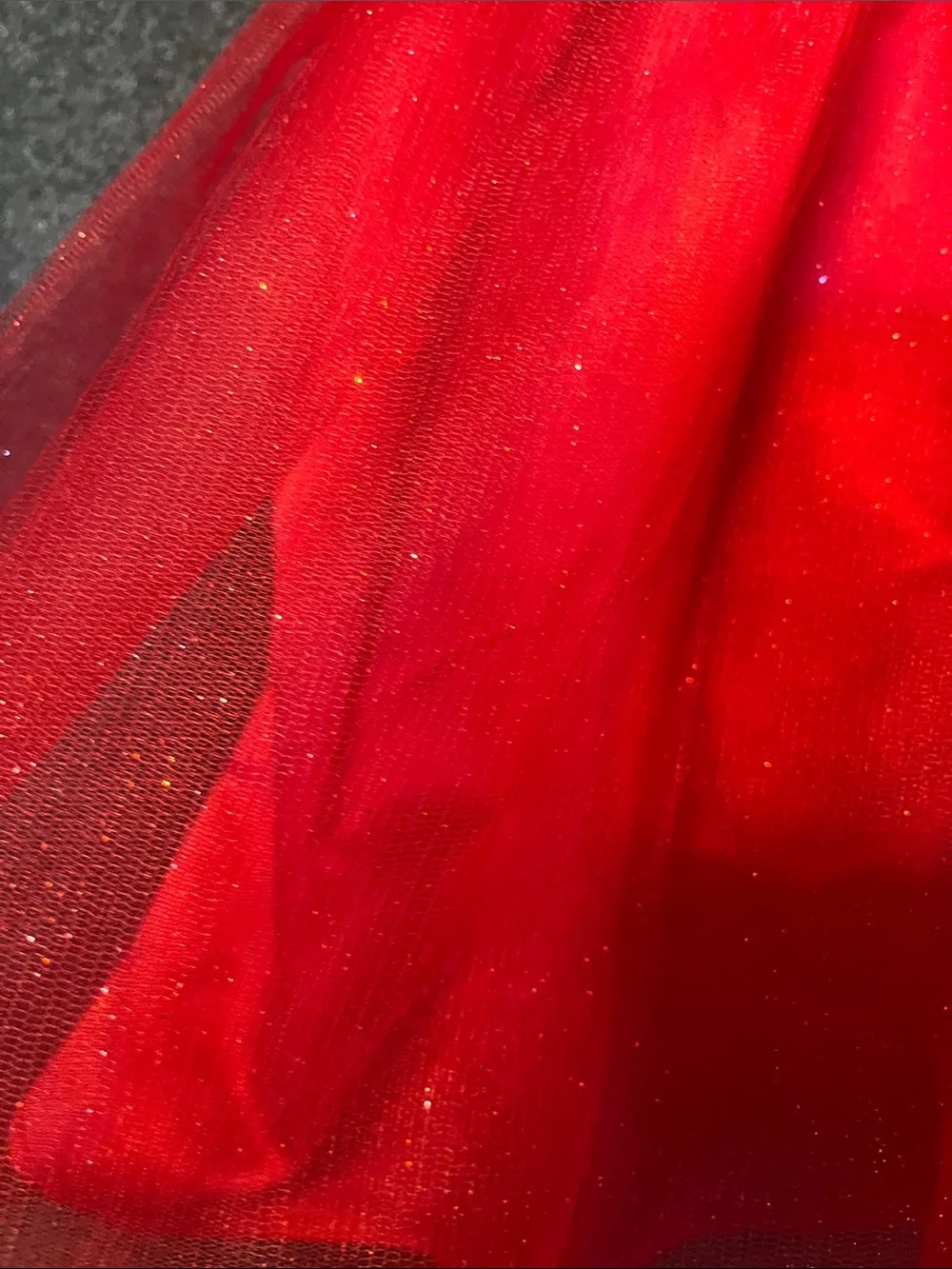 Blueberi Boulevard Red and Black Plaid Tulle Party Dress